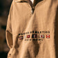 Felpa Aviator 2.0 in cotone biologico con mezza zip