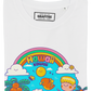 T-shirt unisex in cotone biologico con stampa Hawai Kawaii