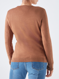 Cardigan in maglia con scollo a V
