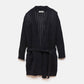 Cardigan in maglia strutturata con cintura
