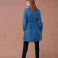 Camicia lunga in denim con cintura