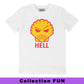 T-shirt unisex in cotone biologico con stampa Hell