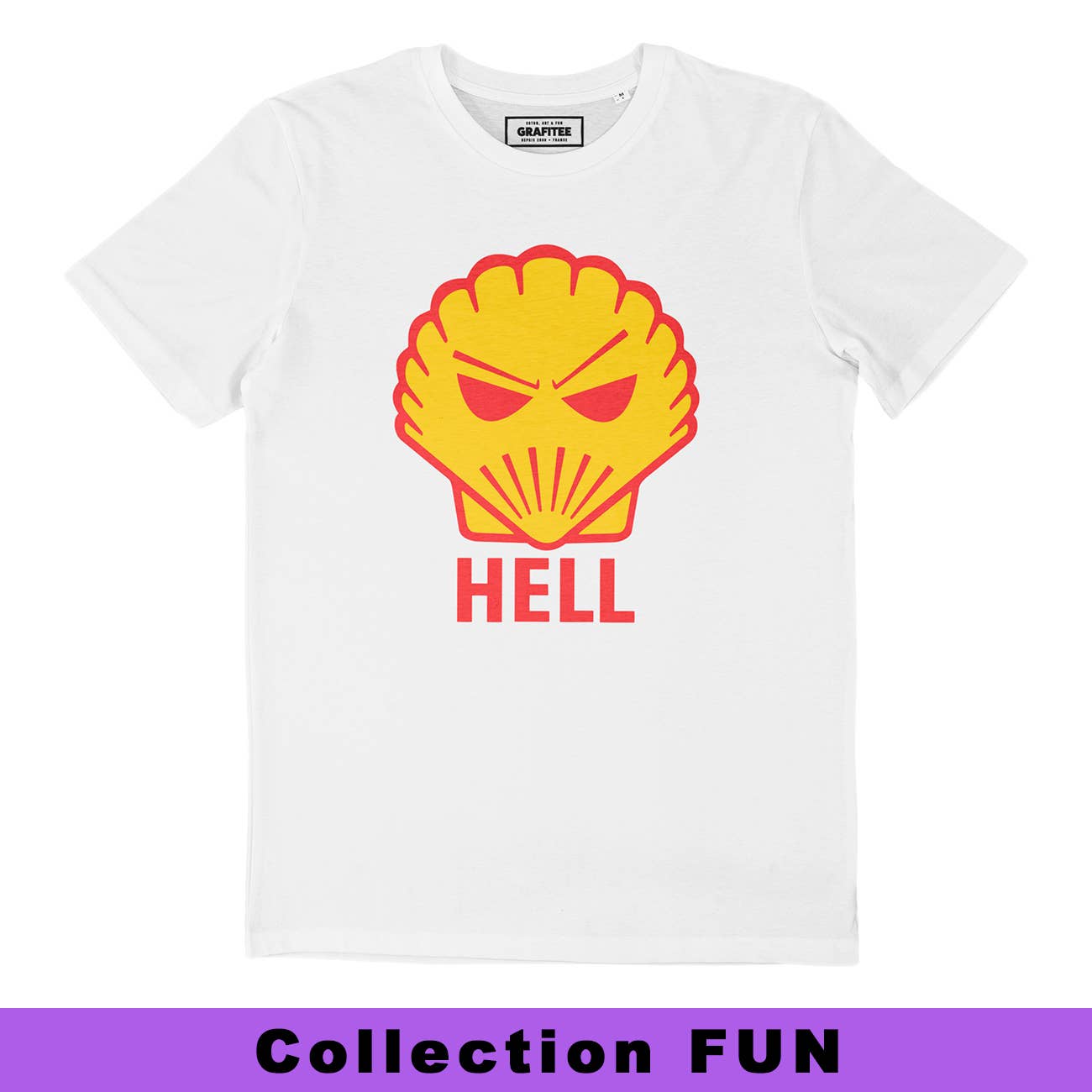 T-shirt unisex in cotone biologico con stampa Hell
