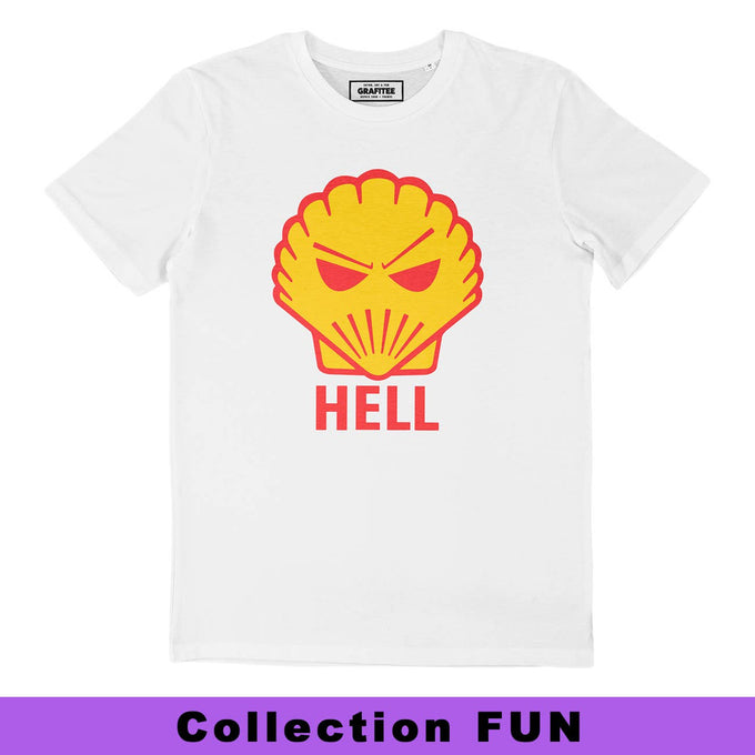 T-shirt unisex in cotone biologico con stampa Hell