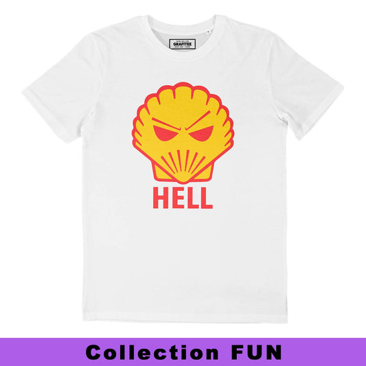 T-shirt unisex in cotone biologico con stampa Hell