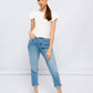 Jeans mom fit in cotone