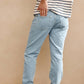 Jeans Cooper semi-slim sbiancati da uomo