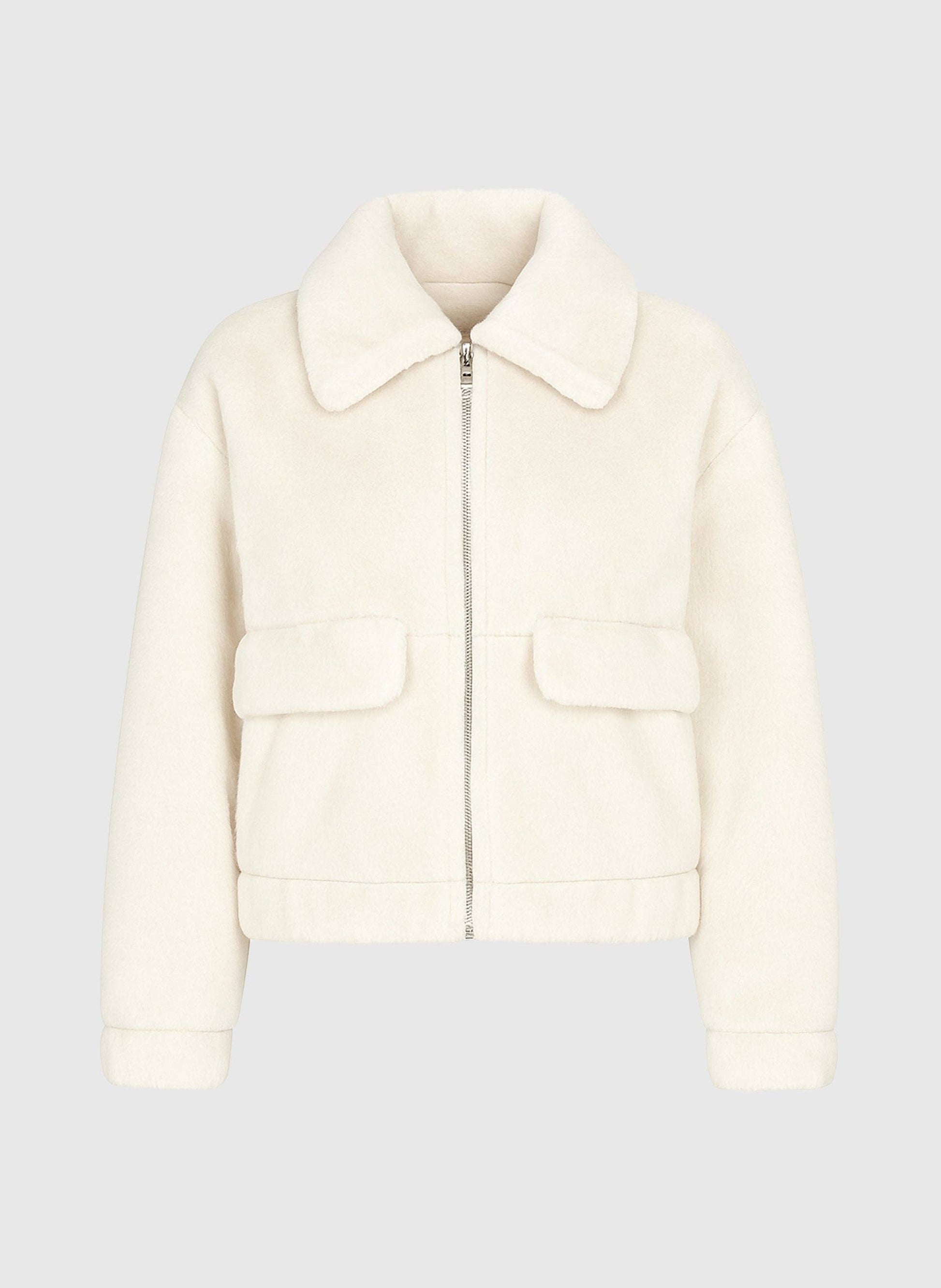 Giacca Candice in pelliccia sintetica con zip