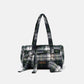 Borsa trapuntata tartan con zip