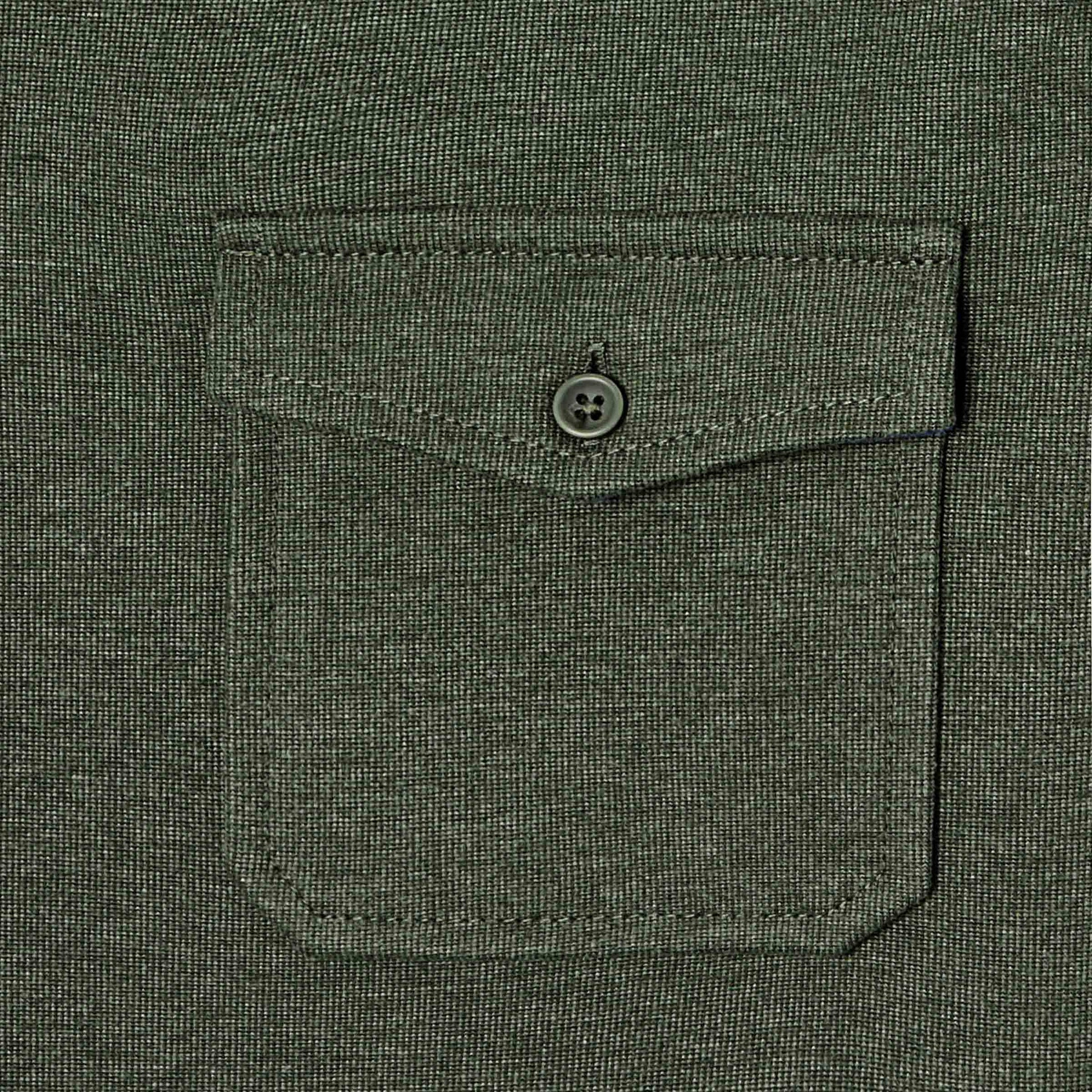 Sopracamicia in maglia antipiega kaki