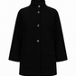 Cappotto strutturato in lana con collo alto