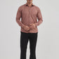 Camicia in bambù terracotta slim fit
