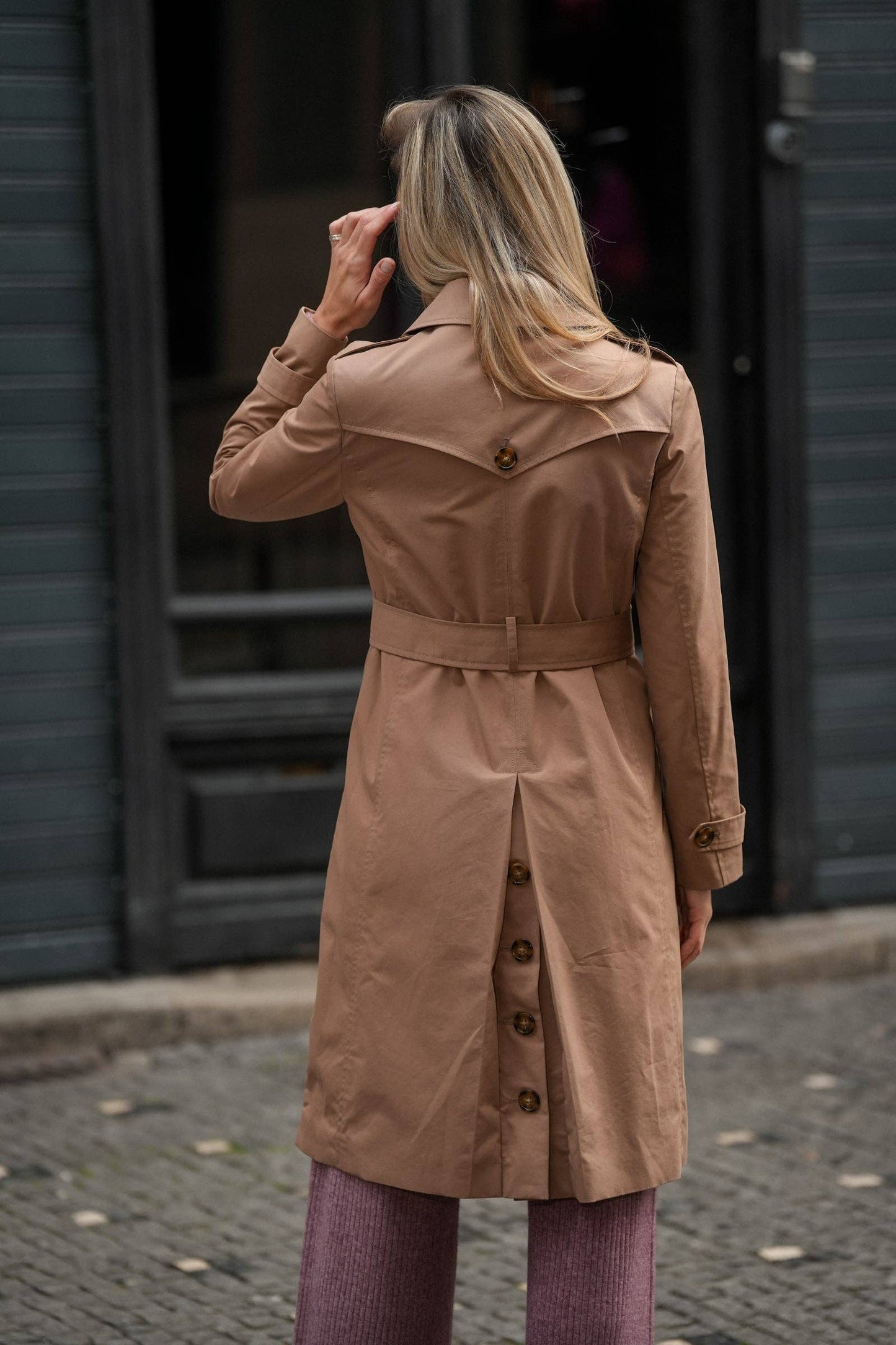 Trench lungo classico da donna