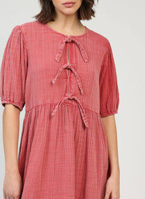 Vestito corto Oleonia rosa