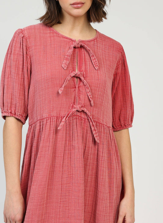 Vestito corto Oleonia rosa