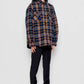 Giacca imbottita tartan con cappuccio rimovibile