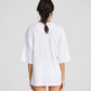 T-shirt oversize Maya in cotone biologico bianca