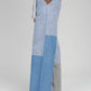 Pantaloni Raissa Blu a Patchwork