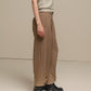 Pantaloni sartoriali donna a vita alta con pieghe