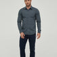 Camicia slim fit grigio antracite da uomo
