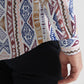 Camicia comfort a fantasia geometrica da uomo