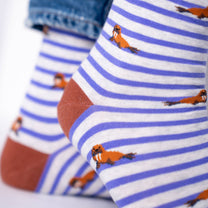 Calzini in cotone pettinato con trichechi