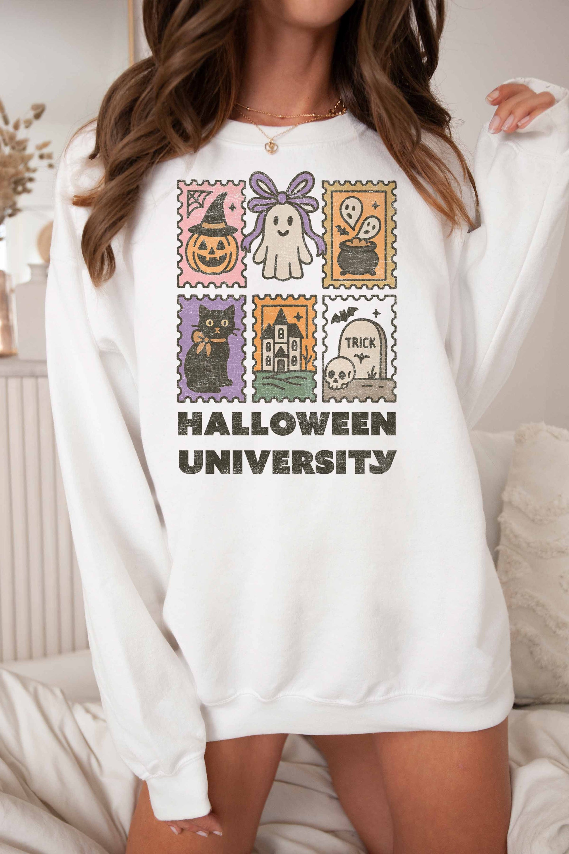 Felpa oversize Halloween University