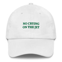 Cappellino da baseball unisex ricamato “No Crying on the Jet”