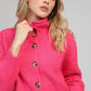 Cardigan corto candy con collo alto