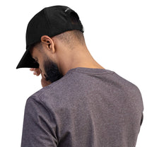 Cappellino in velluto a coste con ricamo