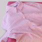 Camicia a righe in cotone rosa