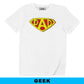 T-shirt Super Dad in cotone biologico