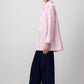 Camicia oversize con cravatta funzionale in misto cotone