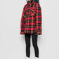 Giacca con cappuccio a quadri tartan Mita