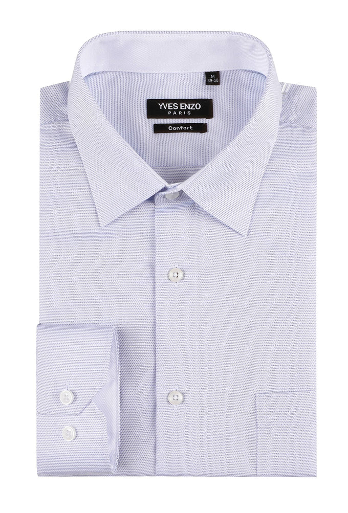 Camicia comfort azzurro cielo facile da stirare