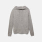 Maglione in lana con cappuccio e tasca a marsupio
