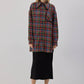 Camicia in tweed con frange