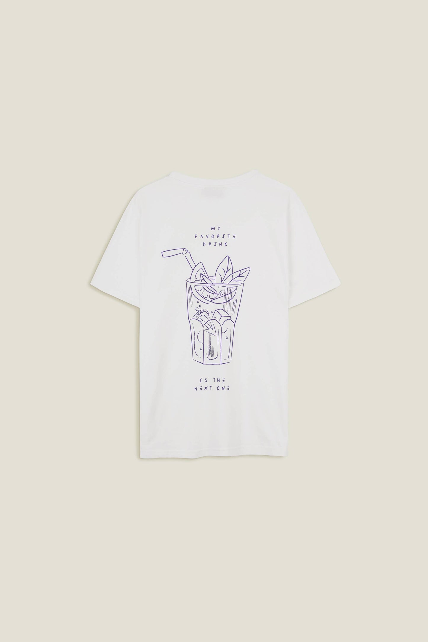 T-shirt uomo con stampa cocktail