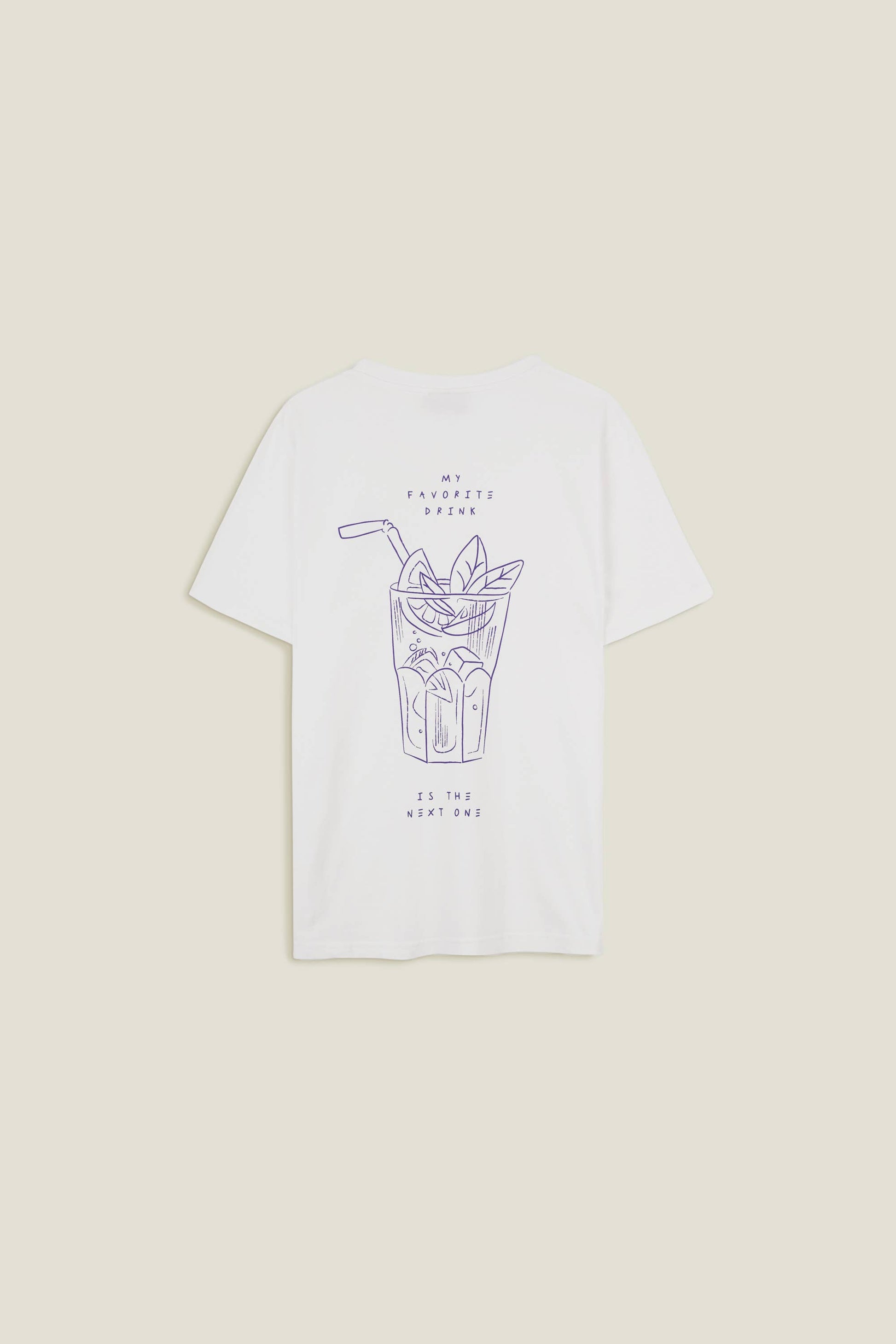 T-shirt uomo con stampa cocktail