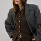 Cardigan corto con bottoni dorati