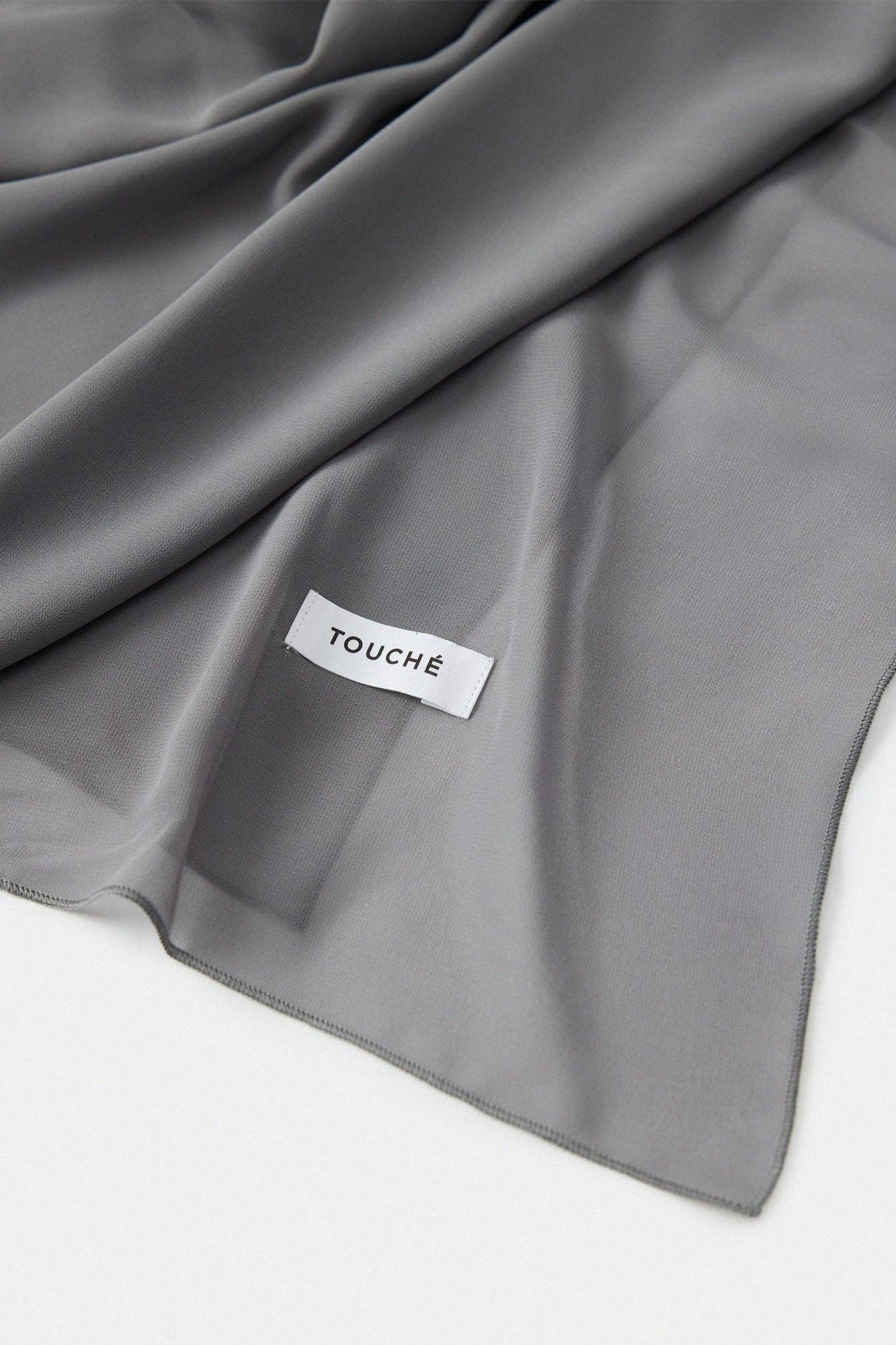 Scialle in chiffon grigio