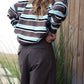 Pantaloni chino marroni relaxed fit con pinces