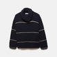 Maglione a righe in maglia con collo morbido