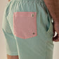 Costume da bagno a righe Sunrise verde