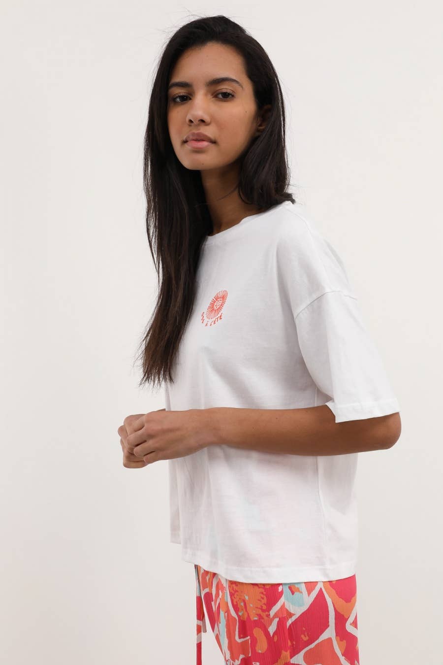 T-shirt Tunis con stampa estiva