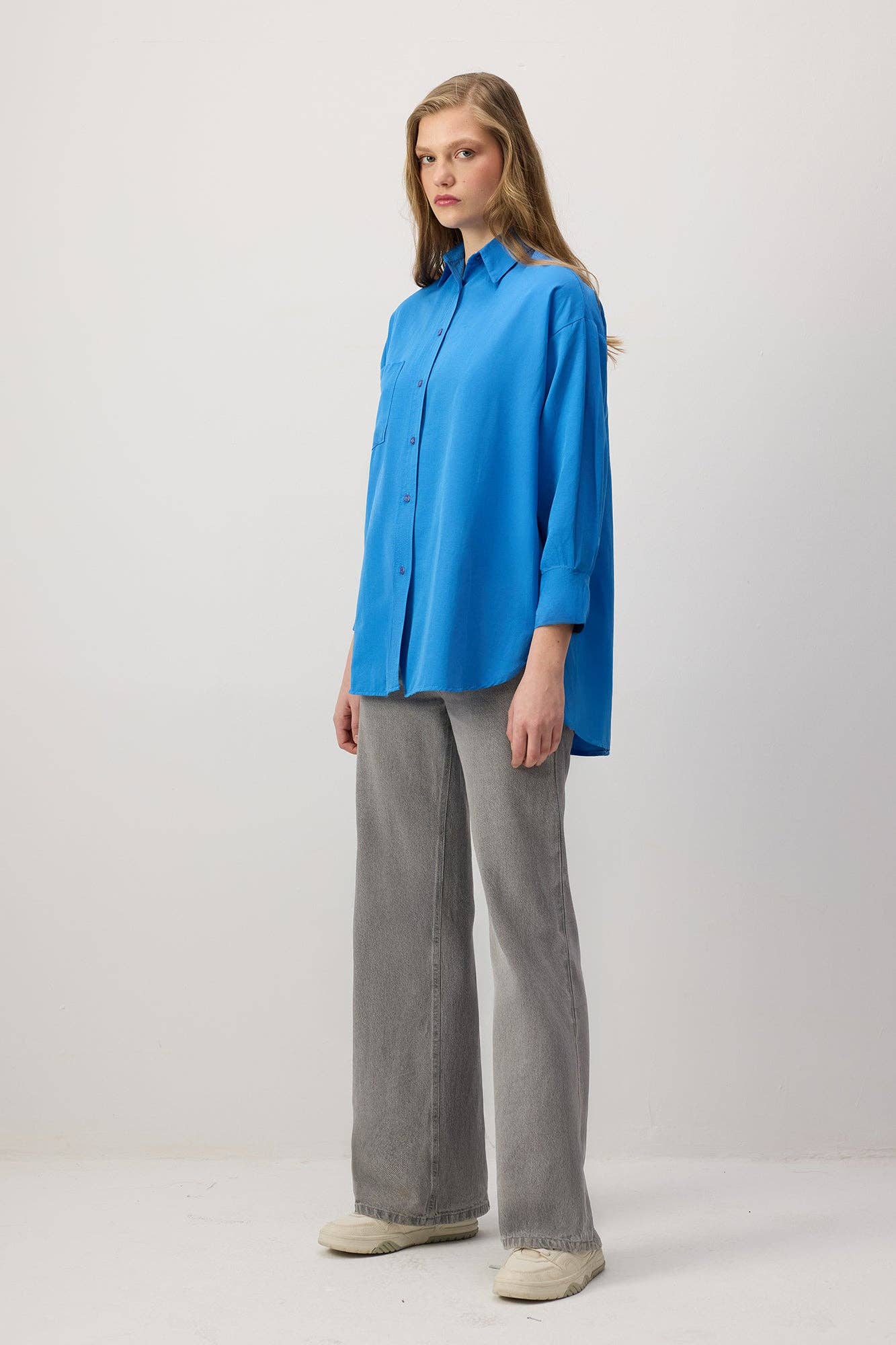 Camicia basic con tasche