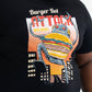 T-shirt unisex in cotone bio con stampa vintage Burger Bot