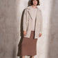 Cappotto midi effetto pelliccia a quadri