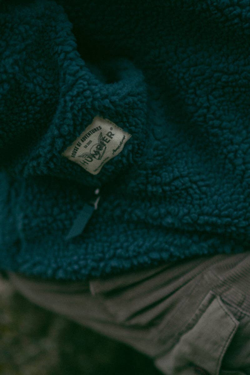 Felpa sherpa con cappuccio