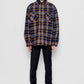 Giacca imbottita tartan con cappuccio rimovibile